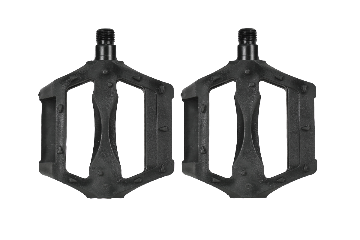 Педали MTB MX-P624 9/16" пластик, насыпной подшипник, черные Педали MTB MX-P624 9/16" пластик, насыпной подшипник, черные